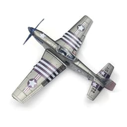 image-GSF 4D Puzzle Model Aircraft - WWII Fighter 1:48 Scale Assembly Toy