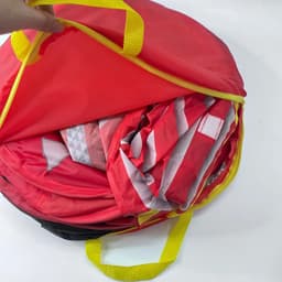 image-Children's Fire Truck Tent House - Indoor & Outdoor Play with Sunroof