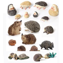 image-SamKaLa Hedgehog Spiny Anteater Figurines - Realistic Wildlife Model Toys