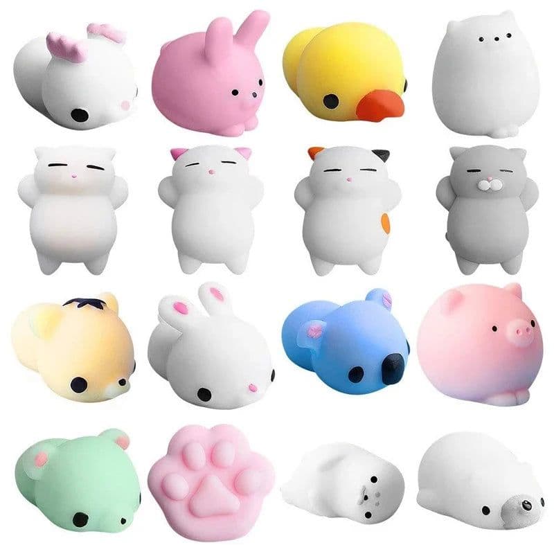 image-Muddy Puddles Cute Animal Mochi Squishy Toy - Stress Relief Fun for Kids