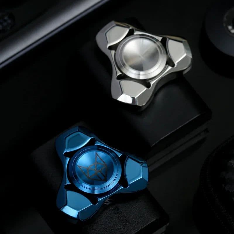 image-Fradoo Stainless Steel Fidget Spinner - 5 Min Spin Time for Stress Relief