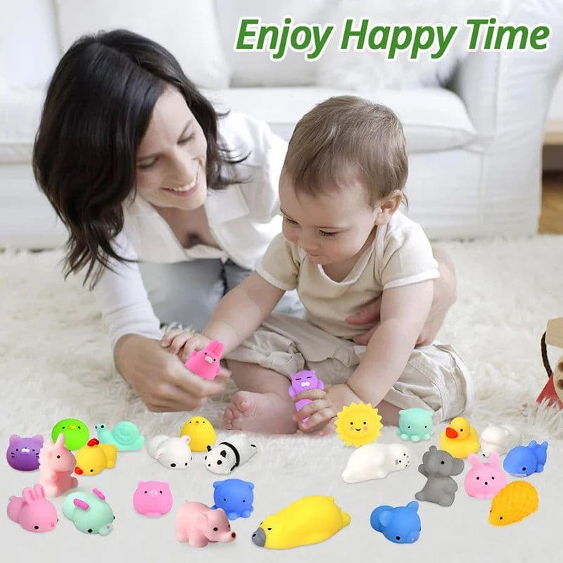 image-Small Fire Child PU Toy - Safe Elastic Fun - Animal & Nature Model