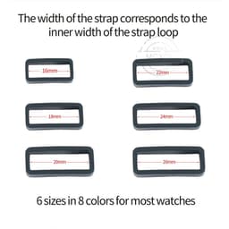 image-MCXGL Silicone Replacement Band Strap Loops for Traditional Watches