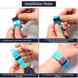 image-MCXGL Silicone Replacement Band Strap Loops for Traditional Watches