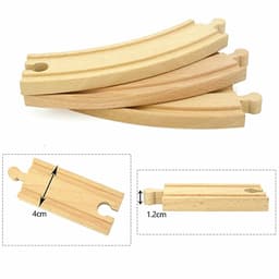 image-VEK Wooden Railway Track Accessories - Eco-Friendly Educational Car Toys