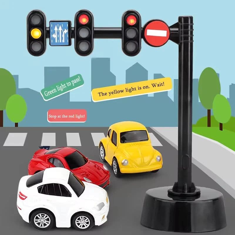 image-Kids Traffic Light Toy - Educational Play & Outdoor Fun - Signal Light Model