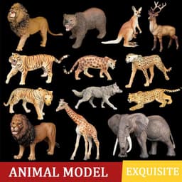image-COOLPLAY Wildlife Animal Figurines - PVC Safari Toys for Playtime Fun