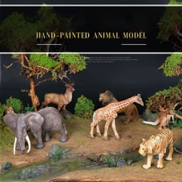 image-COOLPLAY Wildlife Animal Figurines - PVC Safari Toys for Playtime Fun