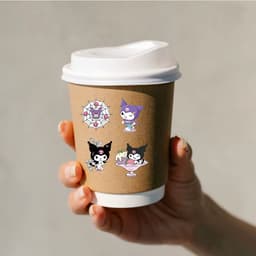 image-MINISO Kawaii Kuromi Stickers - Cute Anime Decals for Creative Stationery