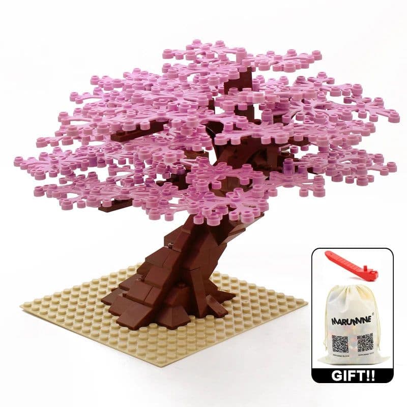 image-MARUMINE 205PCS Building Blocks Tree - Creative Nature Decoration Set
