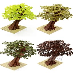 image-MARUMINE 205PCS Building Blocks Tree - Creative Nature Decoration Set