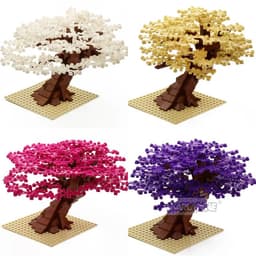 image-MARUMINE 205PCS Building Blocks Tree - Creative Nature Decoration Set