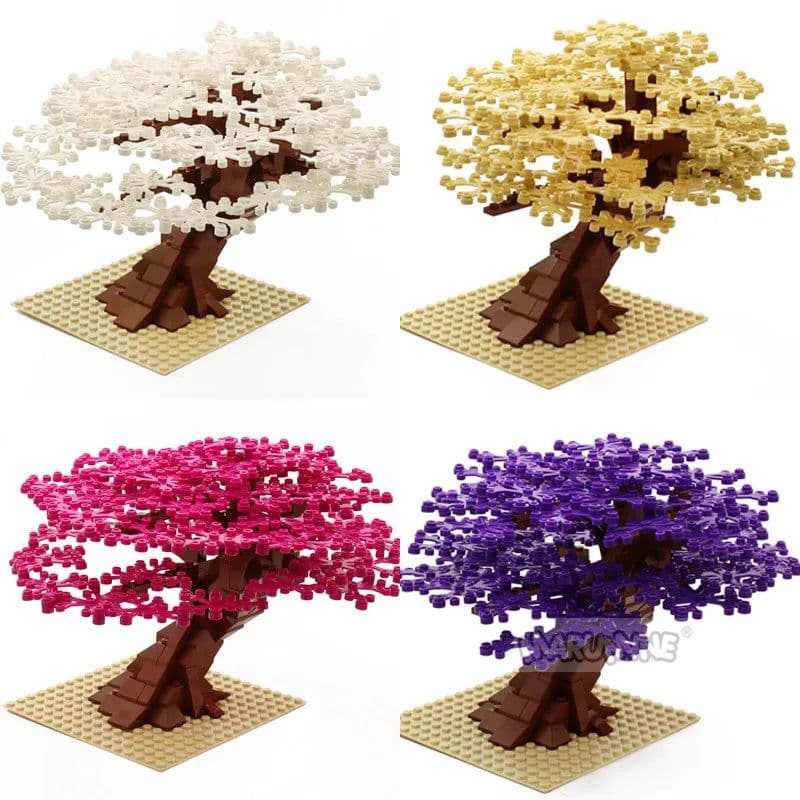 image-MARUMINE 205PCS Building Blocks Tree - Creative Nature Decoration Set