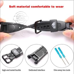 image-MCXGL waterproof Rubber Watch Strap for Casio Protrek PRG-240 PRG-40