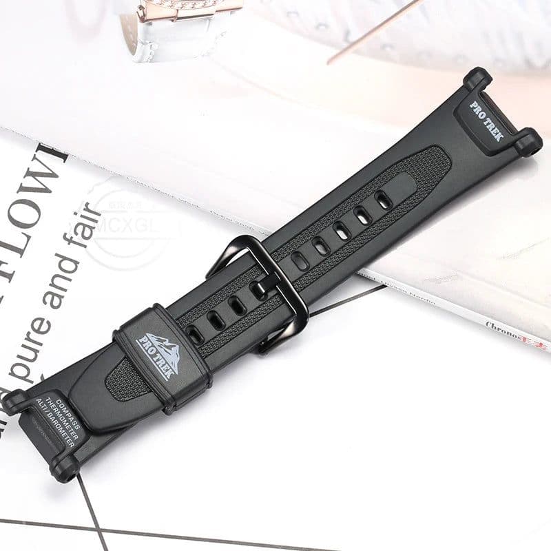 image-MCXGL waterproof Rubber Watch Strap for Casio Protrek PRG-240 PRG-40