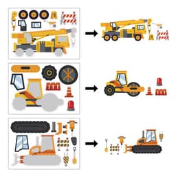 image-Creative Kids DIY Truck Puzzle Stickers – Fun Assembling Activity
