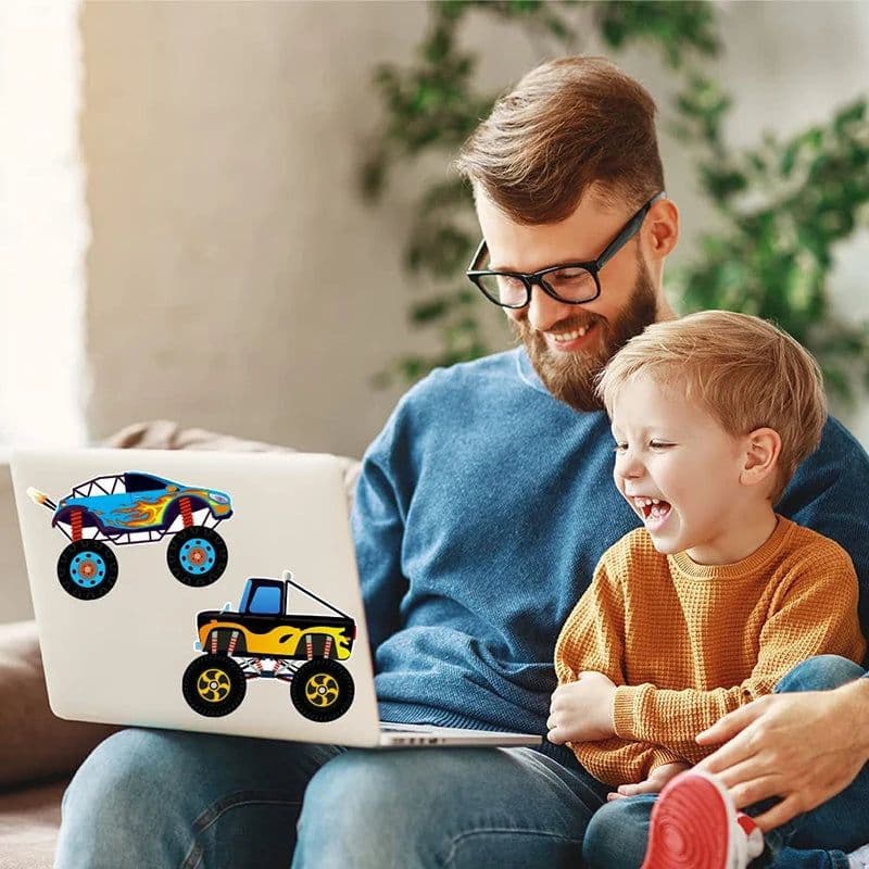 image-Creative Kids DIY Truck Puzzle Stickers – Fun Assembling Activity