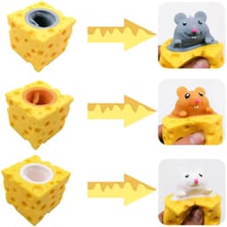 image-TOBEFU Super Soft Cheese Squeeze Toy for Anxiety Relief Fun Experience