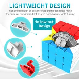 image-MFJS MeiLong 4x4 Mini Speed Cube - Lightweight & Smooth Turning Puzzle