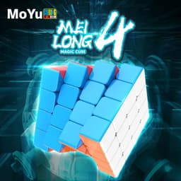 image-MFJS MeiLong 4x4 Mini Speed Cube - Lightweight & Smooth Turning Puzzle