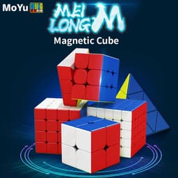 image-Moyu Meilong Magnetic Puzzle Cube - Compact Design for All Ages