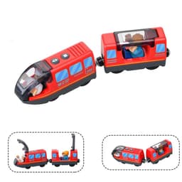 image-HANMA Wooden Train Set - Premium Beech Wood - Safe & Expandable Tracks