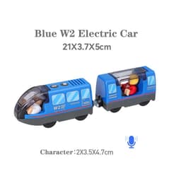 image-HANMA Wooden Train Set - Premium Beech Wood - Safe & Expandable Tracks