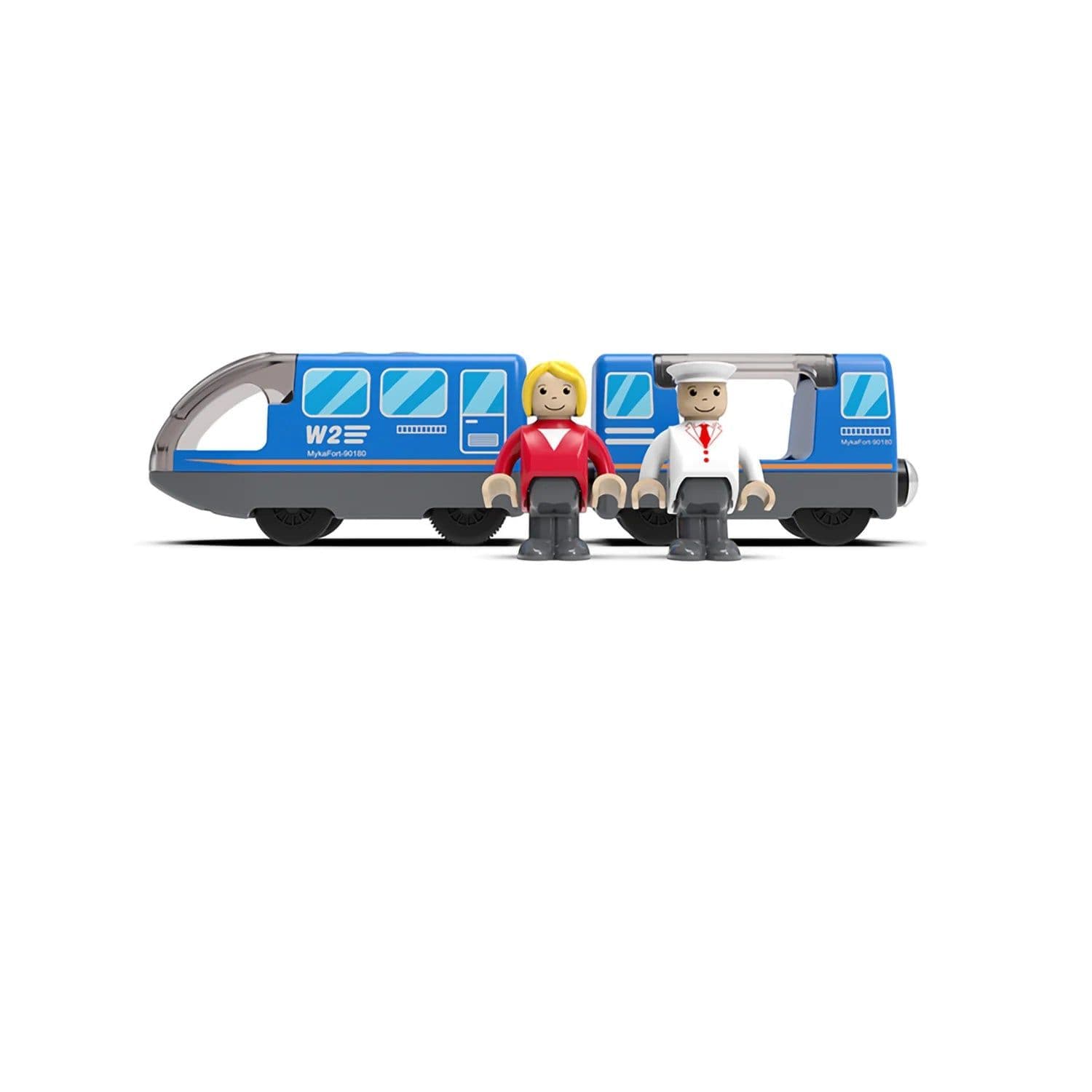 image-HANMA Wooden Train Set - Premium Beech Wood - Safe & Expandable Tracks