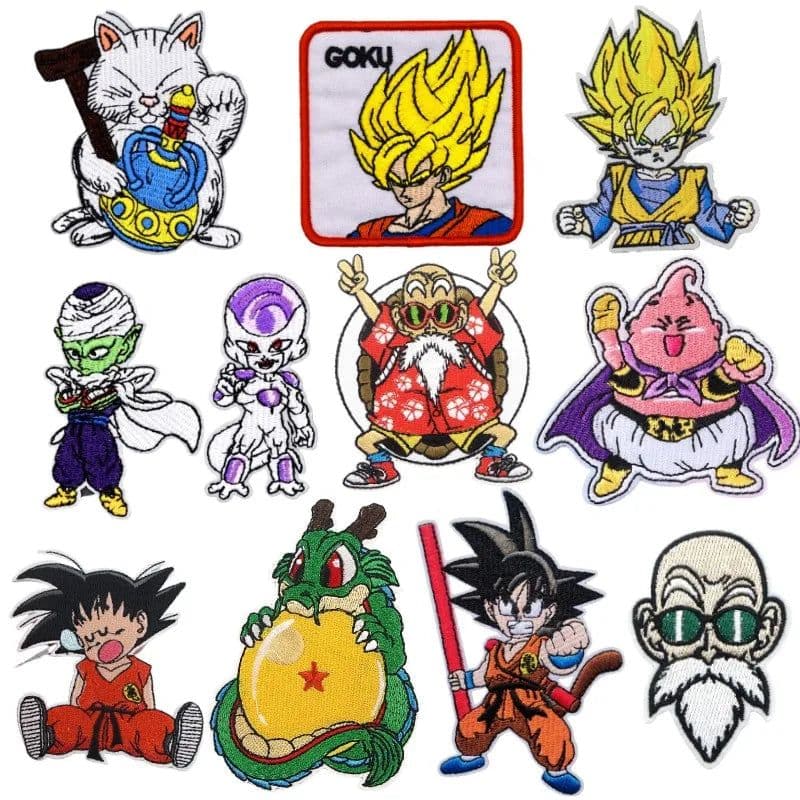 image-Bandai Dragon Ball Goku Patch - Stylish DIY Iron-On or Sew-On Accessory