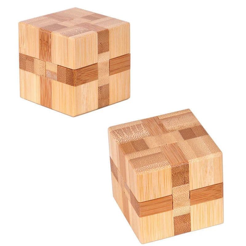 image-Kong Ming Wooden 3D IQ Puzzle - Develop Logical Thinking in Kids