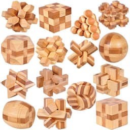 image-Kong Ming Wooden 3D IQ Puzzle - Develop Logical Thinking in Kids