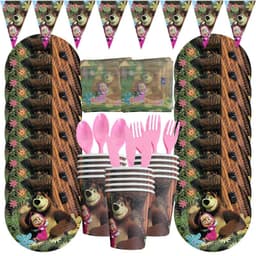 image-TAKARA TOMY Mashas and Bear Party Decoration - Create Magical Celebrations