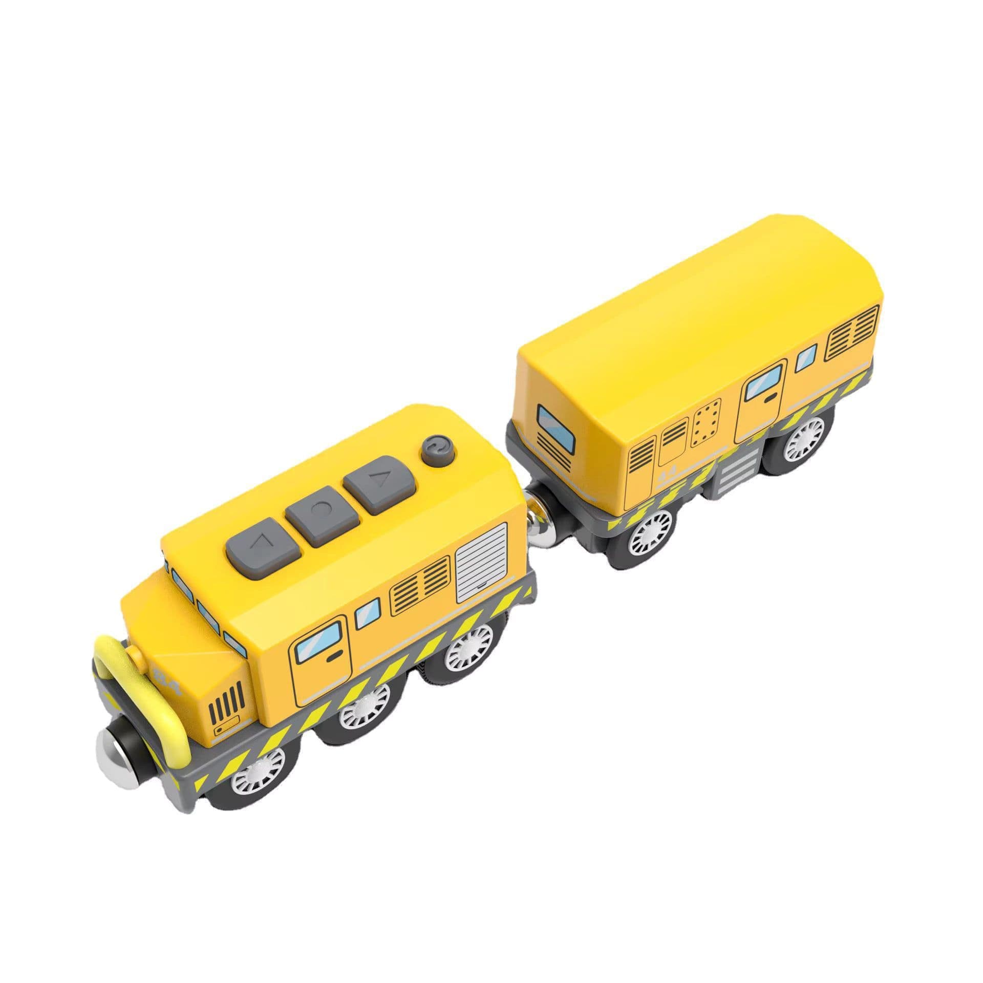 image-Abay Wooden Train Set - Magnetic Connectivity - Educational Toy for Kids