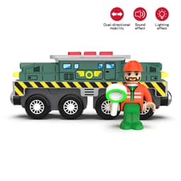 image-Abay Wooden Train Set - Magnetic Connectivity - Educational Toy for Kids