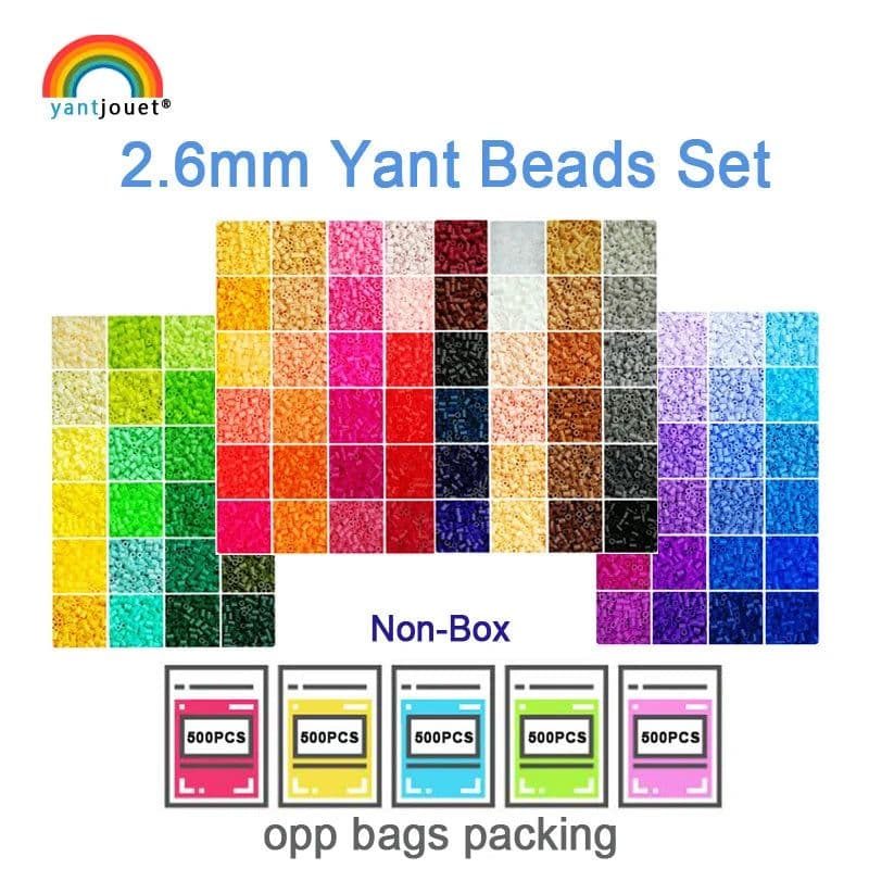 image-Yantjouet Mini Beads Kit - 24/48/72 Colours for Creative DIY Puzzles