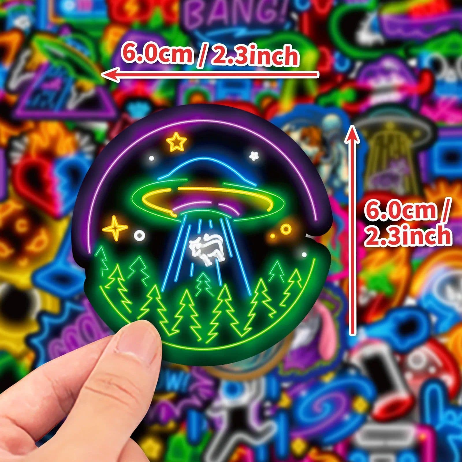 image-Waterproof PVC Stickers for Phones, Laptops, Guitars & More - Multiple Sizes