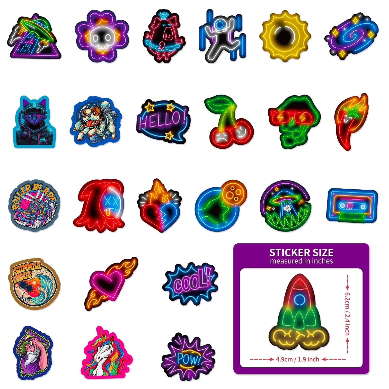 image-Waterproof PVC Stickers for Phones, Laptops, Guitars & More - Multiple Sizes