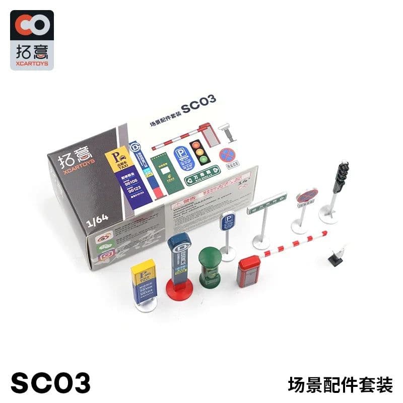 image-XCARTOYS 1/64 Diecast Car Maintenance Tools Set for Model Scenes