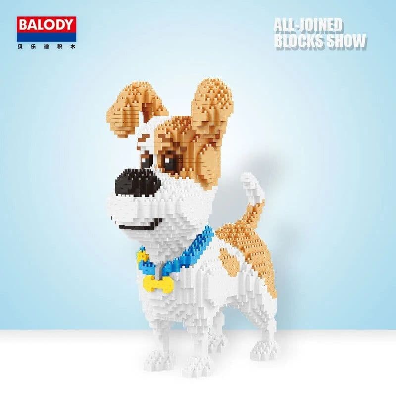 image-BALODY Cartoon Dog Building Blocks - Fun and Creative Toy for Kids