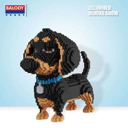 image-BALODY Cartoon Dog Building Blocks - Fun and Creative Toy for Kids