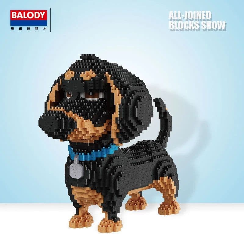 image-BALODY Cartoon Dog Building Blocks - Fun and Creative Toy for Kids