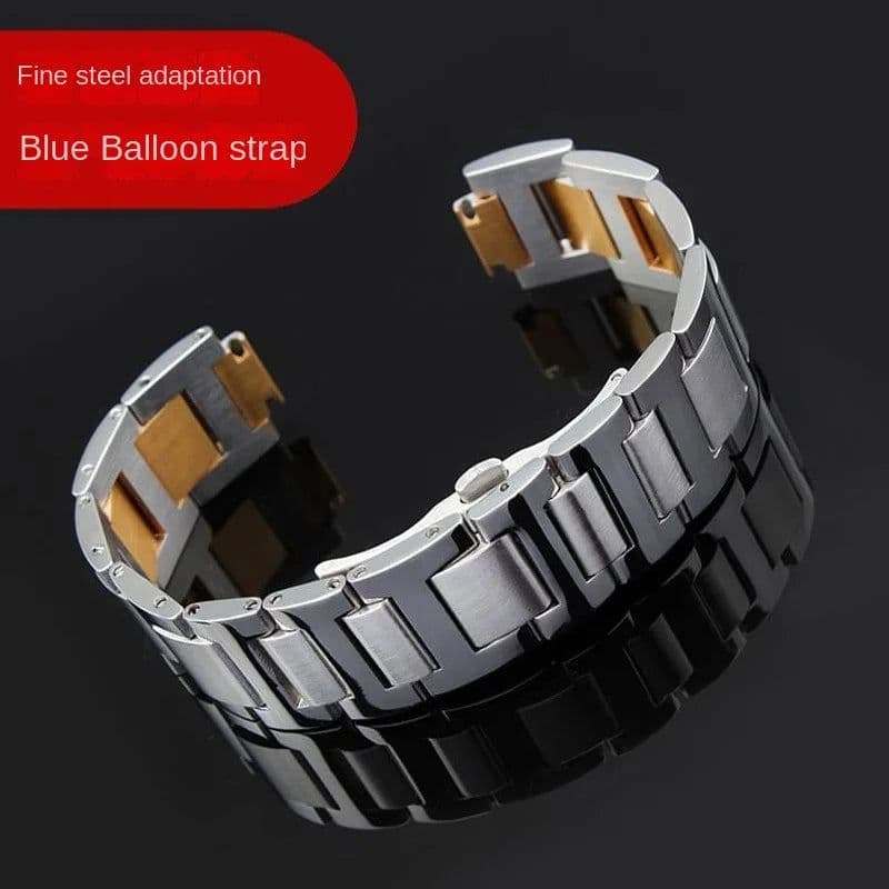 image-HUANGZHI Stainless Steel Watch Band for Cartier Blue Balloon - 190mm
