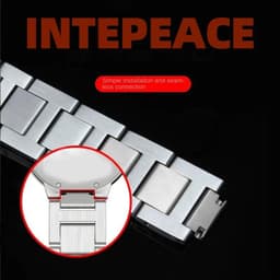 image-HUANGZHI Stainless Steel Watch Band for Cartier Blue Balloon - 190mm