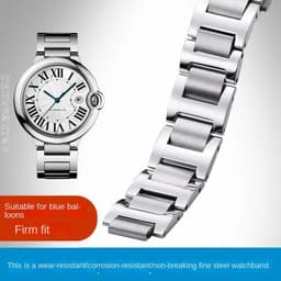 image-HUANGZHI Stainless Steel Watch Band for Cartier Blue Balloon - 190mm