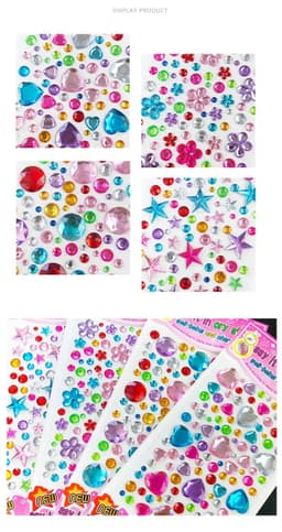 image-Monssjay Acrylic Crystal Sticker - DIY Crafting Fun for All Ages