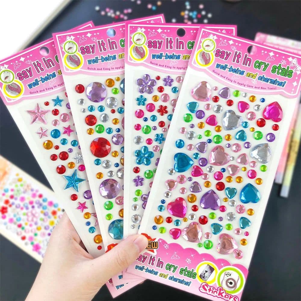 image-Monssjay Acrylic Crystal Sticker - DIY Crafting Fun for All Ages