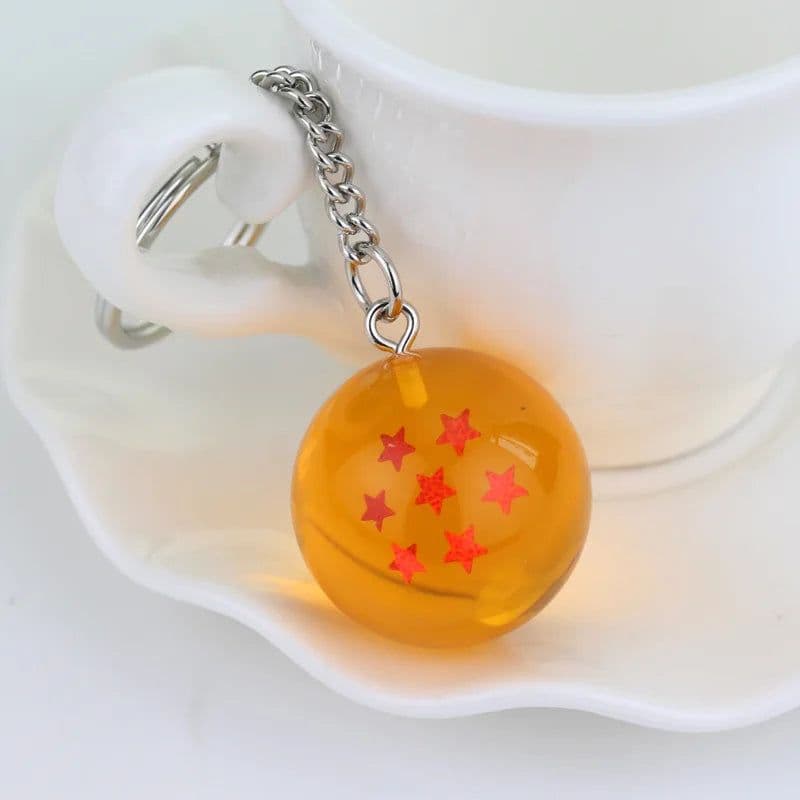 image-Bandai Dragon Ball Series 1-7 Star Resin Keychain - Perfect Collectible Gift