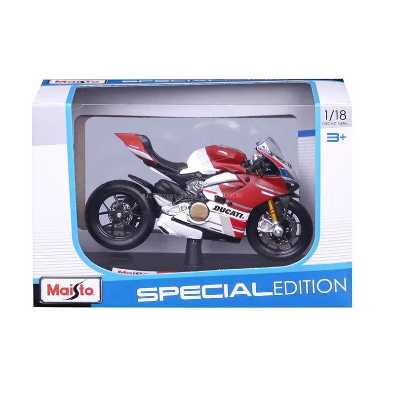 image-Maisto Ducati Motorcycle Model - Die-Cast Metal, 1:18 Scale Collectible