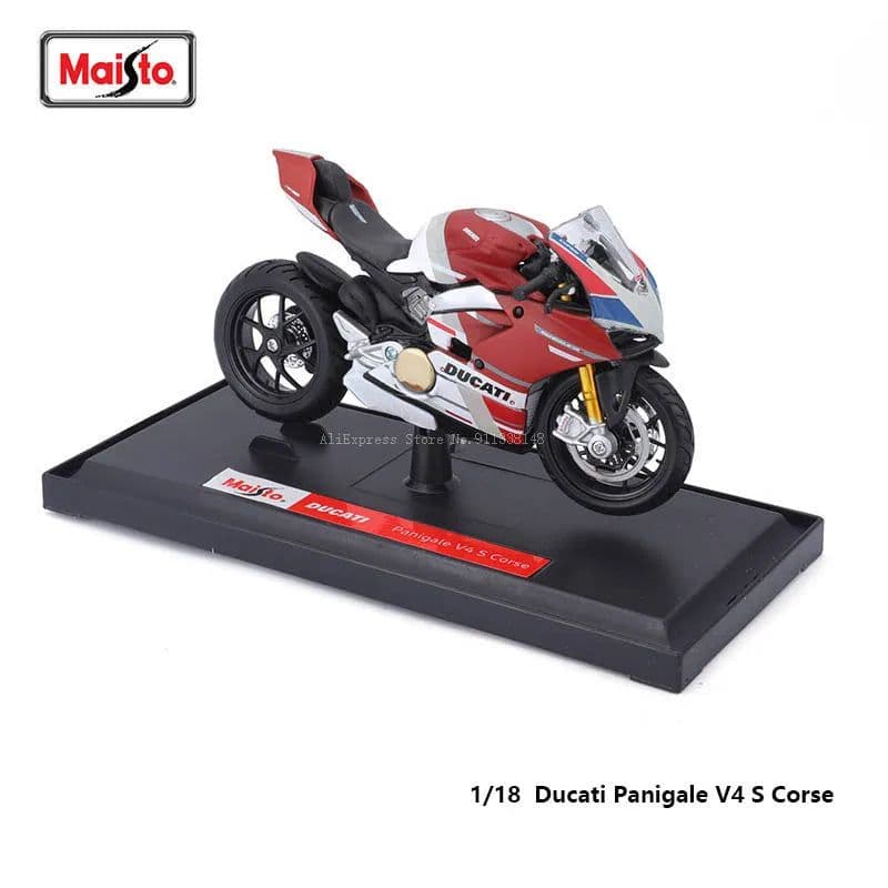 image-Maisto Ducati Motorcycle Model - Die-Cast Metal, 1:18 Scale Collectible