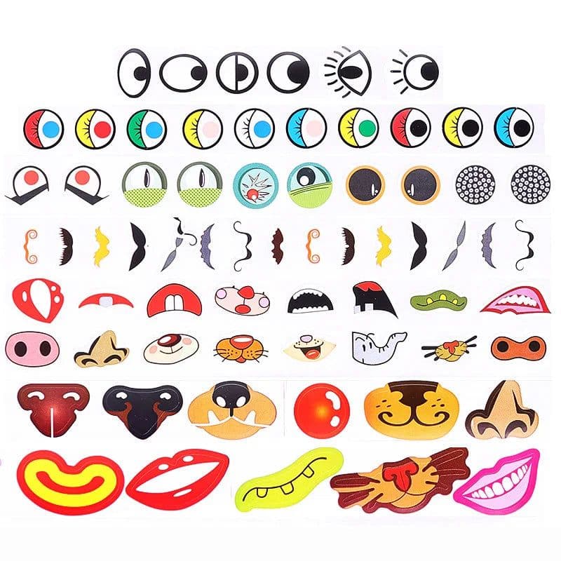 image-Monssjay Creative Cartoon Stickers - Vivid 1000pcs for Crafting